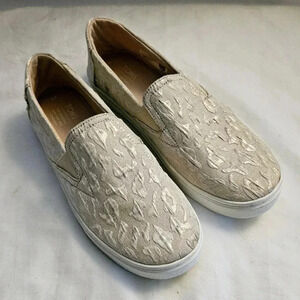 Tom's Luca Rose Gold Metallic Woven Cheetah Size 5 Women's Size 5 US Sli…